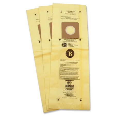Hoover TaskVac Type-B Allergen Bags, Type B, 3 PK HVR4010103B